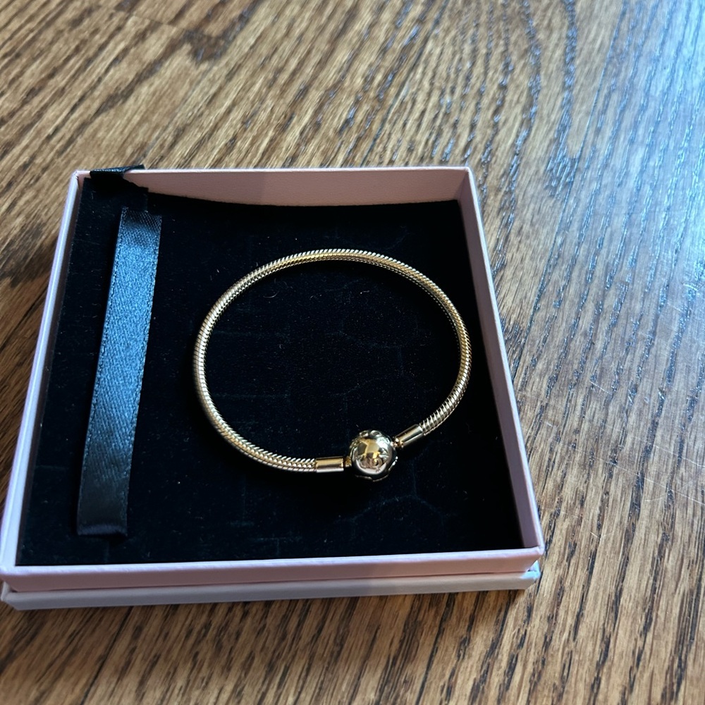 Pandora gold snake chain bracelet